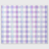 Papier Cadeau Cute bleu bleu Iridescente En vichy Motif (Plat)