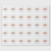 Papier Cadeau Cute Boho Lion Aquarelle Oh Baby shower garçon (Plat)