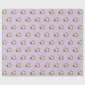 Papier Cadeau Cute Bunny Pattern Wrapping Paper (Plat)