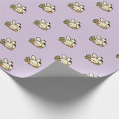 Papier Cadeau Cute Bunny Pattern Wrapping Paper (Coin)