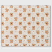 Papier Cadeau Cute Capybara Couple (Plat)