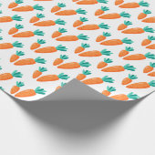 Papier Cadeau Cute Carrot Pattern Wrapping Paper (Coin)