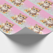 Papier Cadeau Cute chaton (Coin)