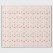 Papier Cadeau Cute Chats et Coeurs (Plat)
