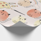 Papier Cadeau Cute chats sans couture motif (Coin)