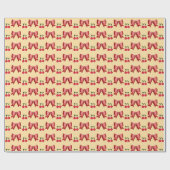 Papier Cadeau Cute Cherry Bow Seamless Pattern Pink Aesthetic Ka (Plat)