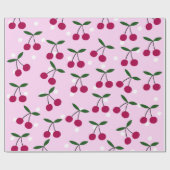 Papier Cadeau Cute Cherry Wrapping Paper (Plat)