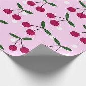 Papier Cadeau Cute Cherry Wrapping Paper (Coin)