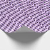 Papier Cadeau Cute Chic Simple Violet et Blancs (Coin)