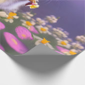 Papier Cadeau Cute Chipmunk en Fleurs (Coin)