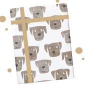 Papier Cadeau Cute Chocolat Labrador Retriever Chien Motif
