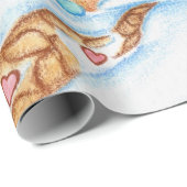 Papier Cadeau Cute Christmas Gingerpain Maison papier d'envelopp (Coin rond)