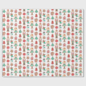 Papier Cadeau Cute Christmas Holiday Nutcracker Cookies (Plat)