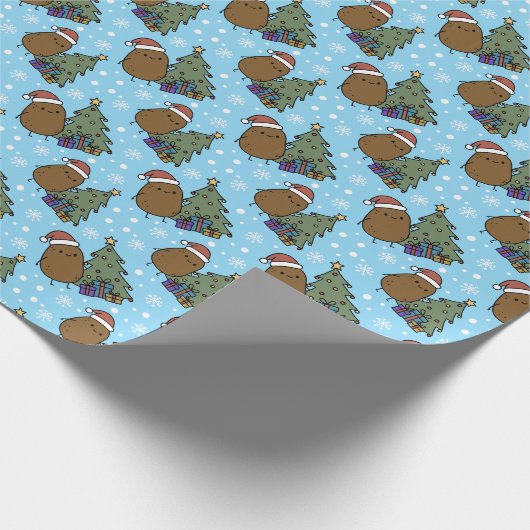 Papier Cadeau Cute Christmas Potato (Coin)