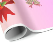 Papier Cadeau Cute Christmas Wrapping Paper (Coin rond)