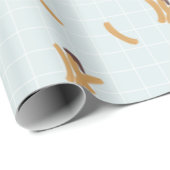Papier Cadeau Cute Churros Wrapping Paper (Coin rond)