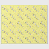 Papier Cadeau Cute Cockatiel Aquarelle Parrot. (Plat)