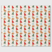 Papier Cadeau Cute Colorful Cookies Pattern Christmas (Plat)