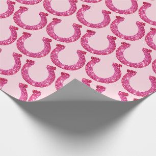 Papier Cadeau Cute Coquette Cowgirl Horseshoe Parties scintillan