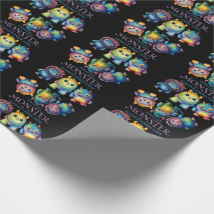 Papier Cadeau Cute Cudely Colorful Petits Monsters Anniversaire