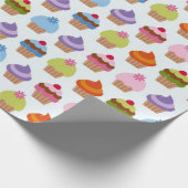 Papier Cadeau Cute Cupcake Variété (Coin)