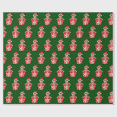 Papier Cadeau Cute Custom Child Face Photo Christmas Gift (Plat)