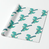 Papier Cadeau Cute dino (Déroulé)