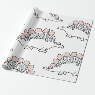 Papier Cadeau Cute dinosaures sans couture motif