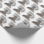 Papier Cadeau Cute Doberman Pinscher Puppy (Coin)