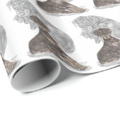 Papier Cadeau Cute Doberman Pinscher Puppy (Coin rond)