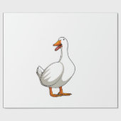 Papier Cadeau Cute Duck Design Hommes sauvagine Oiseau Animaux A (Plat)