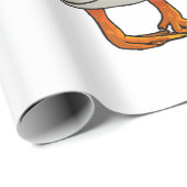 Papier Cadeau Cute Duck Design Hommes sauvagine Oiseau Animaux A (Coin rond)