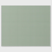 Papier Cadeau Cute En vichy rétro Motif | Vert hiver (Plat)