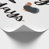 Papier Cadeau Cute Fall season Happy Fallidays Thanksgiving Hall (Coin)