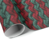 Papier Cadeau Cute Faux Knit (Coin rond)