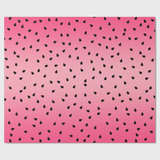 Papier Cadeau Cute Fond De Pastèque Rose (Plat)