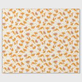 Papier Cadeau Cute Fox (Plat)