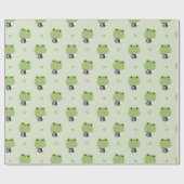 Papier Cadeau Cute Frog Barista (Plat)