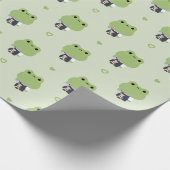 Papier Cadeau Cute Frog Barista (Coin)