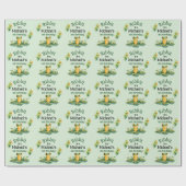 Papier Cadeau Cute Frog fête d'anniversaire (Plat)