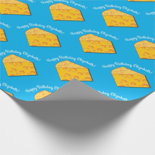 Papier Cadeau Cute Fromage Wedge Enfants 1er anniversaire fête (Coin)