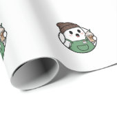 Papier Cadeau Cute Ghost Coffee Paper Cup – Funny Cartoon Dispos (Coin rond)