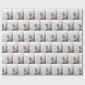 Papier Cadeau Cute Ghost Running On a Beach (Plat)