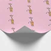 Papier Cadeau Cute Giraffe drawing, safari animals (Coin)