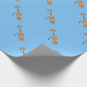 Papier Cadeau Cute Giraffe drawing, safari animals (Coin)