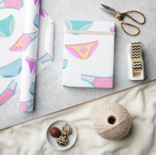 Papier Cadeau Cute Girl Power Sous-vêtements Girl