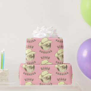 Papier Cadeau Cute Girl Rose Gold Disco Casquette