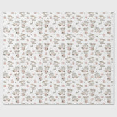 Papier Cadeau Cute Girls Lecture Livres Idées Cadeaux (Plat)