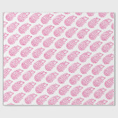 Papier Cadeau Cute Girly rose Hérisson Enfants Bébé animal (Plat)