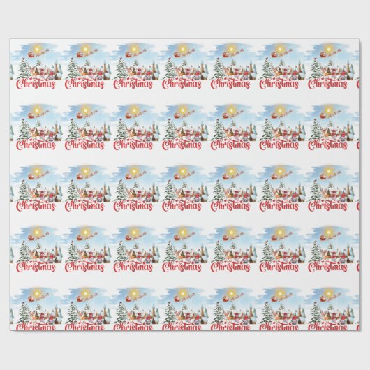 Papier Cadeau Cute Gnome (Plat)